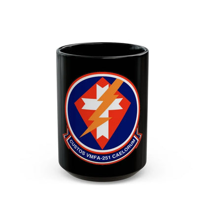 VMFA 251 Marine Fighter Attack Squadron 251 (USMC) Black Coffee Mug-15oz-Go Mug Yourself