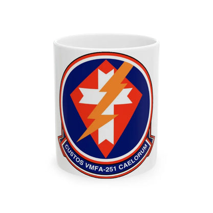 VMFA 251 Marine Fighter Attack Squadron 251 (USMC) White Coffee Mug-11oz-Go Mug Yourself