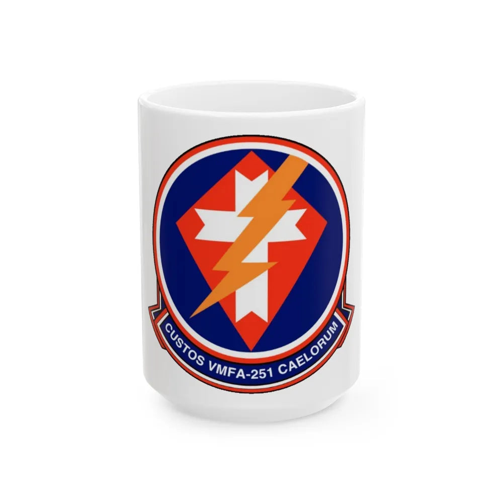 VMFA 251 Marine Fighter Attack Squadron 251 (USMC) White Coffee Mug-15oz-Go Mug Yourself