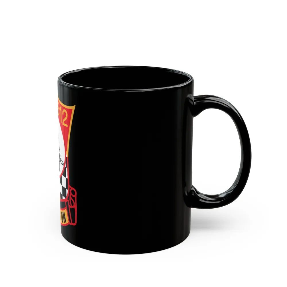 VMFA 312 Fight (USMC) Black Coffee Mug-Go Mug Yourself