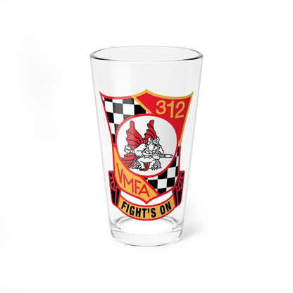 VMFA 312 Fight (USMC) Pint Glass 16oz-16oz-Go Mug Yourself