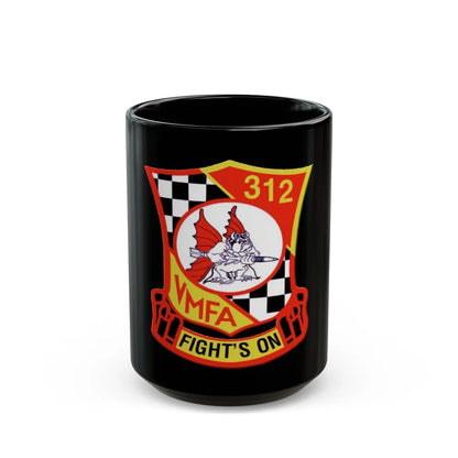 VMFA 312 Marine Fighter Attack Squadron 312 (USMC) Black Coffee Mug-15oz-Go Mug Yourself