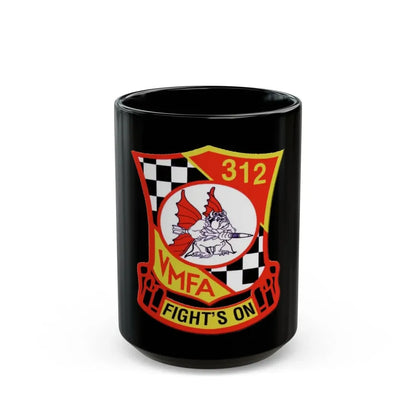 VMFA 312 Marine Fighter Attack Squadron 312 (USMC) Black Coffee Mug 15oz - Go Mug Yourself