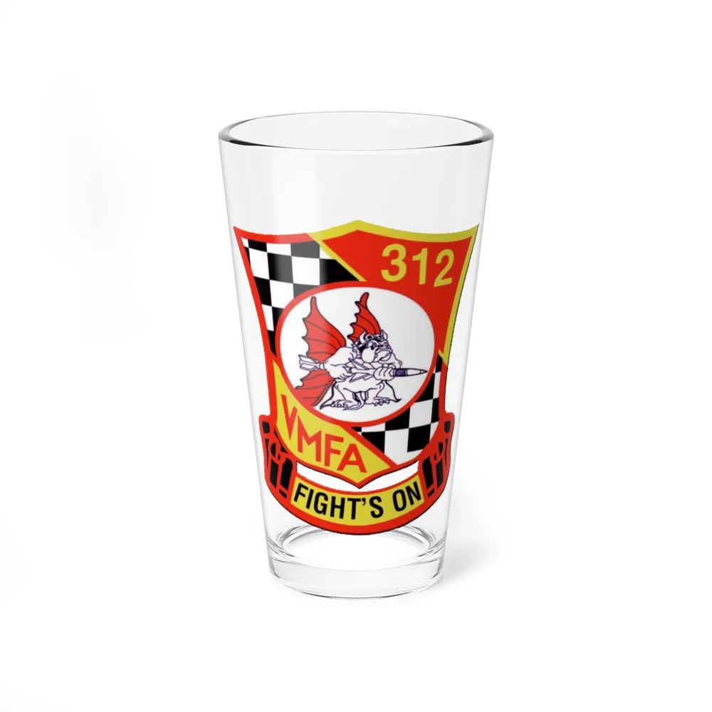 VMFA 312 Marine Fighter Attack Squadron 312 (USMC) Pint Glass 16oz-16oz-Go Mug Yourself