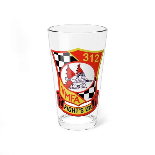 VMFA 312 Marine Fighter Attack Squadron 312 (USMC) Pint Glass 16oz 16oz - Go Mug Yourself