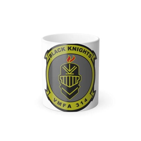 VMFA 314 Marine Fighter Attack Squadron 314 Black Knights (USMC) Color Changing Mug 11oz-11oz-Go Mug Yourself