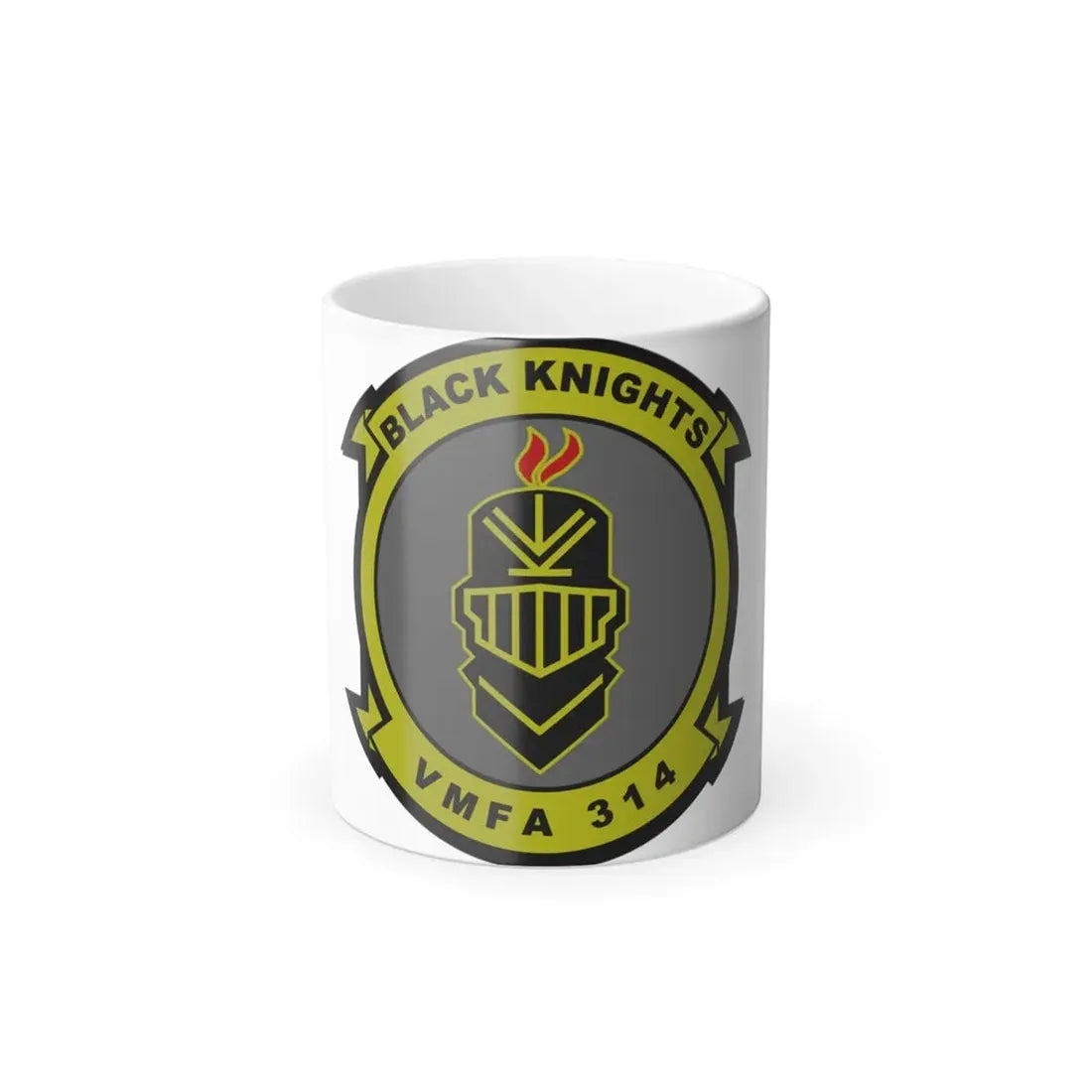 VMFA 314 Marine Fighter Attack Squadron 314 Black Knights (USMC) Color Changing Mug 11oz 11oz - Go Mug Yourself