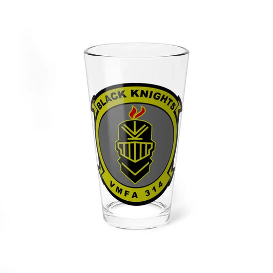 VMFA 314 Marine Fighter Attack Squadron 314 Black Knights (USMC) Pint Glass 16oz 16oz - Go Mug Yourself