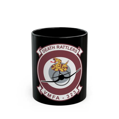 VMFA 323 Death Rattles (USMC) Black Coffee Mug 11oz - Go Mug Yourself