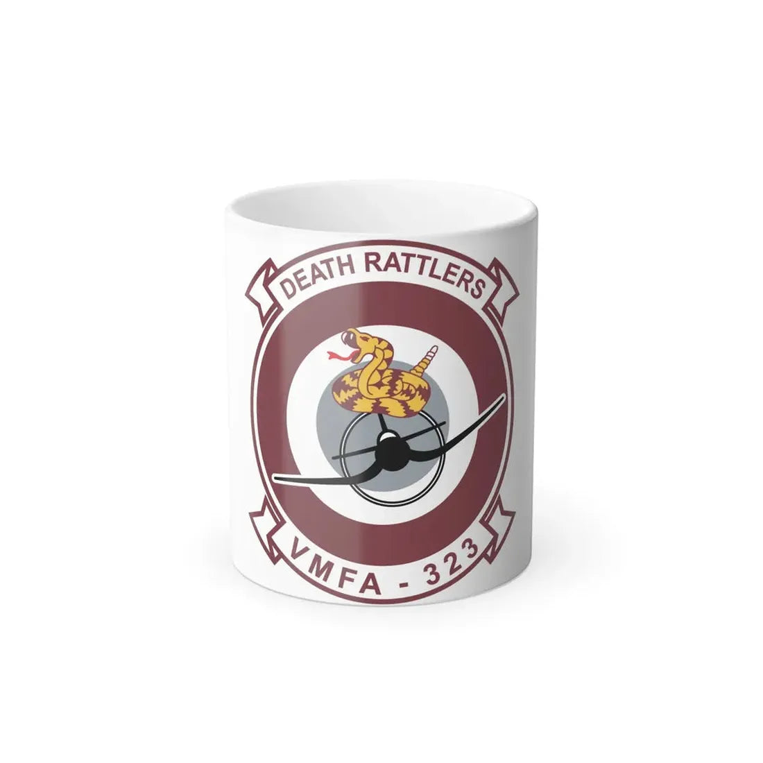 VMFA 323 Death Rattles (USMC) Color Changing Mug 11oz 11oz - Go Mug Yourself