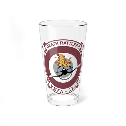 VMFA 323 Death Rattles (USMC) Pint Glass 16oz-16oz-Go Mug Yourself