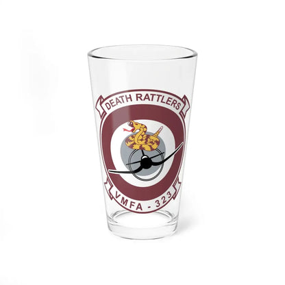 VMFA 323 Death Rattles (USMC) Pint Glass 16oz 16oz - Go Mug Yourself