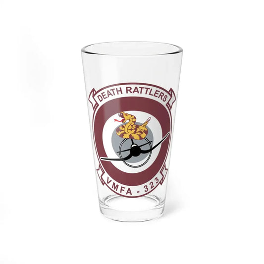 VMFA 323 Death Rattles (USMC) Pint Glass 16oz 16oz - Go Mug Yourself
