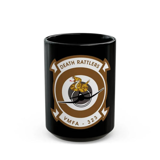 VMFA 323 Marine Fighter Attack Squadron 323 (USMC) Black Coffee Mug 15oz - Go Mug Yourself
