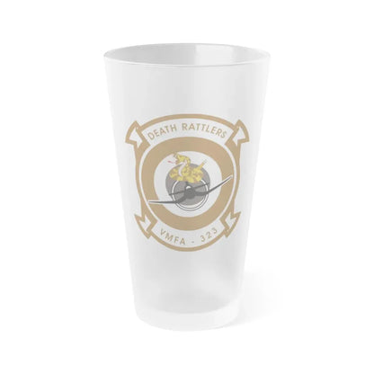 VMFA 323 Marine Fighter Attack Squadron 323 (USMC) Frosted Pint Glass 16oz Default Title - Go Mug Yourself