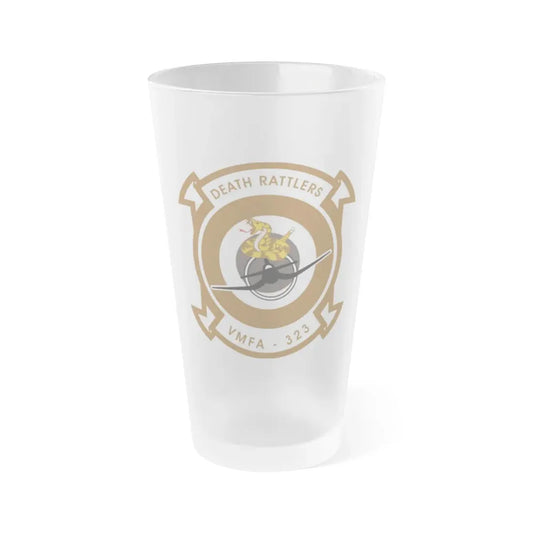 VMFA 323 Marine Fighter Attack Squadron 323 (USMC) Frosted Pint Glass 16oz Default Title - Go Mug Yourself