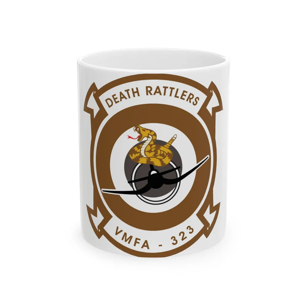 VMFA 323 Marine Fighter Attack Squadron 323 (USMC) White Coffee Mug-11oz-Go Mug Yourself