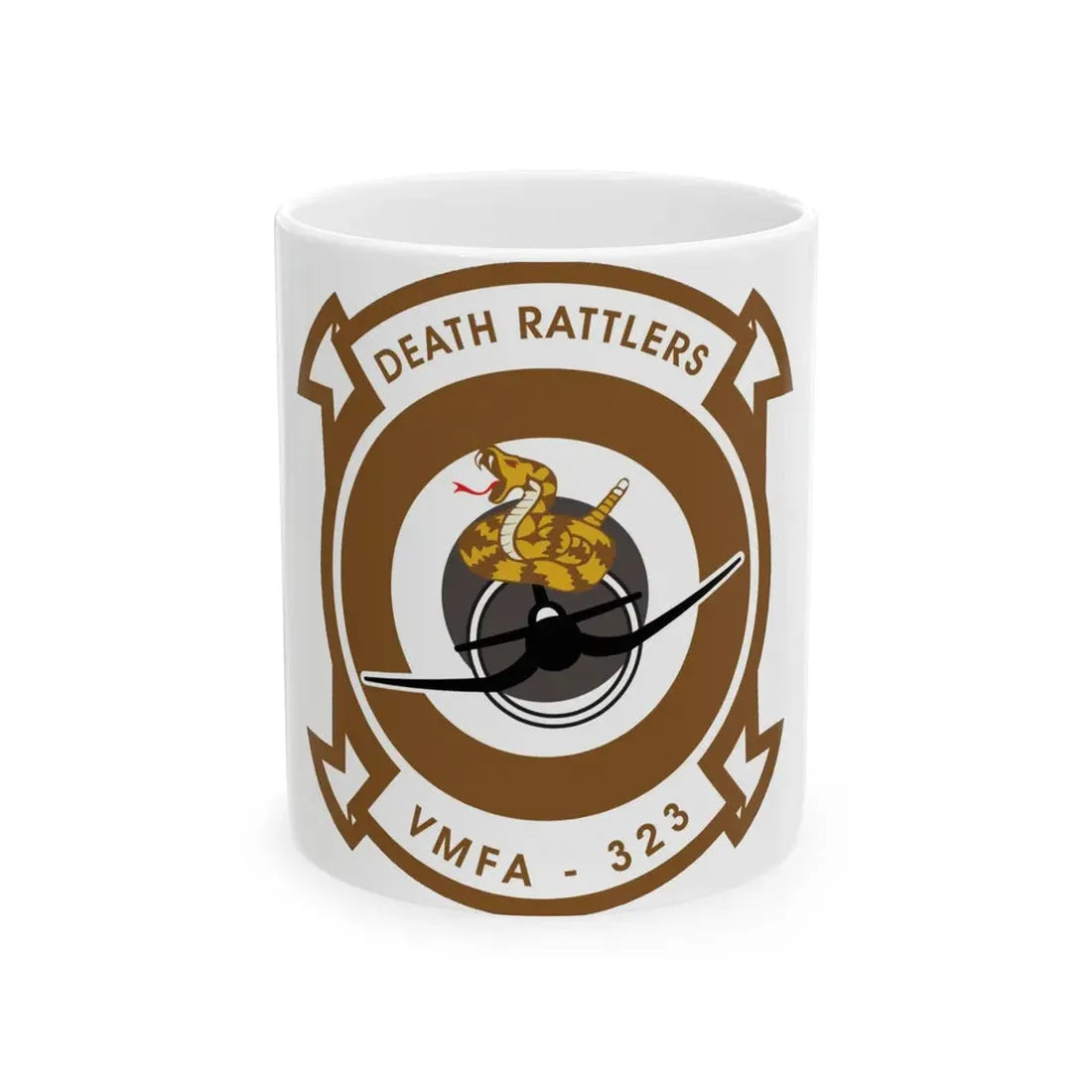 VMFA 323 Marine Fighter Attack Squadron 323 (USMC) White Coffee Mug 11oz - Go Mug Yourself