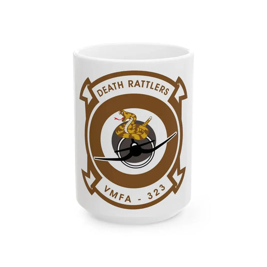 VMFA 323 Marine Fighter Attack Squadron 323 (USMC) White Coffee Mug 15oz - Go Mug Yourself
