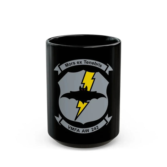 VMFA AW 242 (USMC) Black Coffee Mug 15oz - Go Mug Yourself