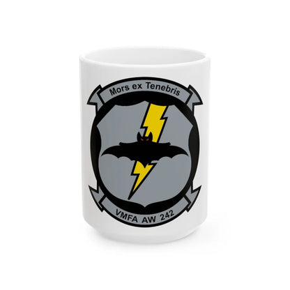 VMFA AW 242 (USMC) White Coffee Mug-15oz-Go Mug Yourself