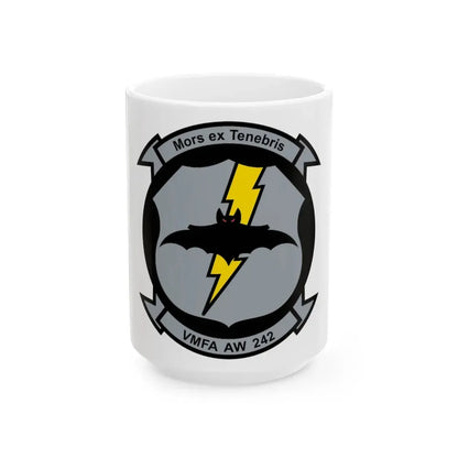 VMFA AW 242 (USMC) White Coffee Mug 15oz - Go Mug Yourself