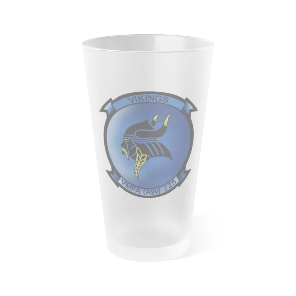 VMFAAW 225 Marine All Weather Fighter Attack Squadron 225 (USMC) Frosted Pint Glass 16oz-Go Mug Yourself