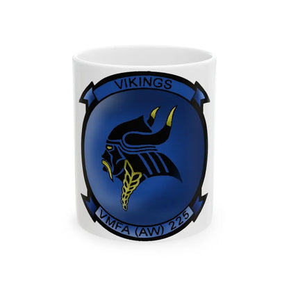 VMFAAW 225 Marine All Weather Fighter Attack Squadron 225 (USMC) White Coffee Mug-11oz-Go Mug Yourself