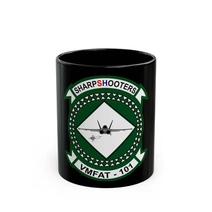 VMFAT 101 Marine Fighter Attack Training Squadron 101 (USMC) Black Coffee Mug 11oz - Go Mug Yourself