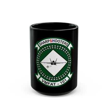 VMFAT 101 Marine Fighter Attack Training Squadron 101 (USMC) Black Coffee Mug 15oz - Go Mug Yourself