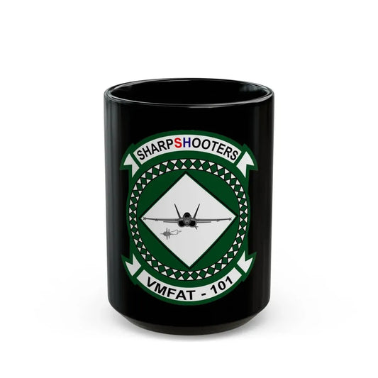 VMFAT 101 Marine Fighter Attack Training Squadron 101 (USMC) Black Coffee Mug 15oz - Go Mug Yourself