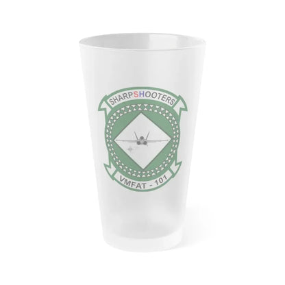 VMFAT 101 Marine Fighter Attack Training Squadron 101 (USMC) Frosted Pint Glass 16oz Default Title - Go Mug Yourself