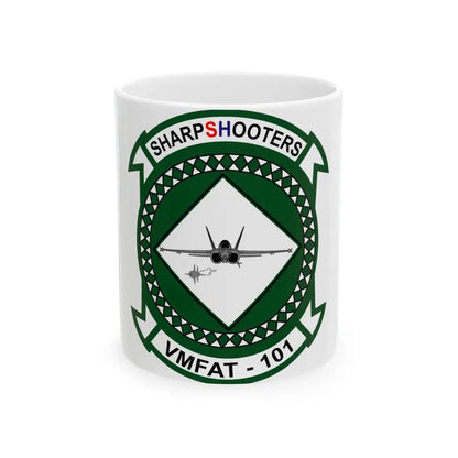 VMFAT 101 Marine Fighter Attack Training Squadron 101 (USMC) White Coffee Mug 11oz - Go Mug Yourself