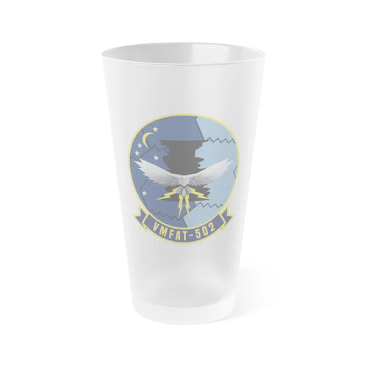 VMFAT 502 (USMC) Frosted Pint Glass 16oz-Go Mug Yourself