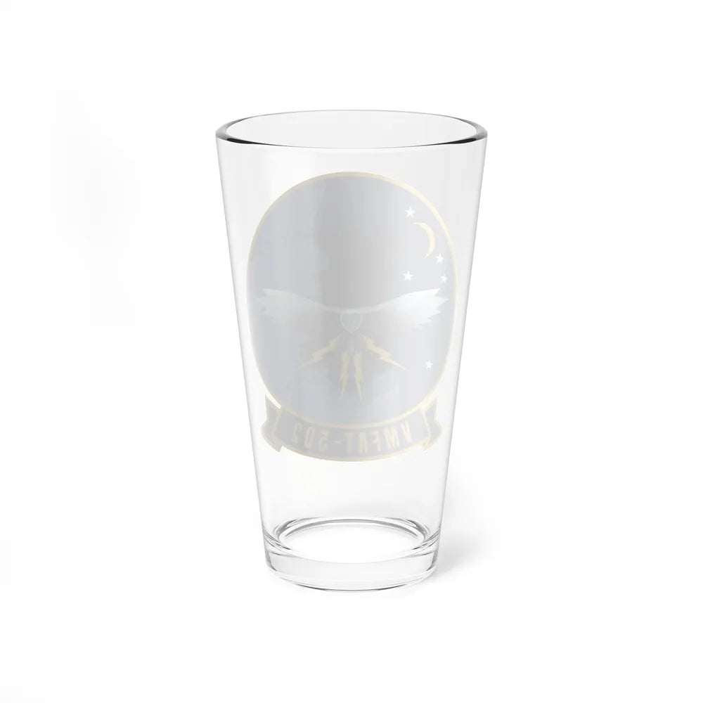 VMFAT 502 (USMC) Pint Glass 16oz-Go Mug Yourself