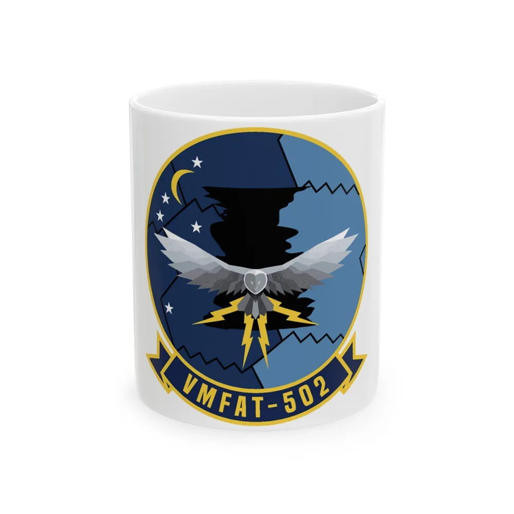 VMFAT 502 (USMC) White Coffee Mug-11oz-Go Mug Yourself