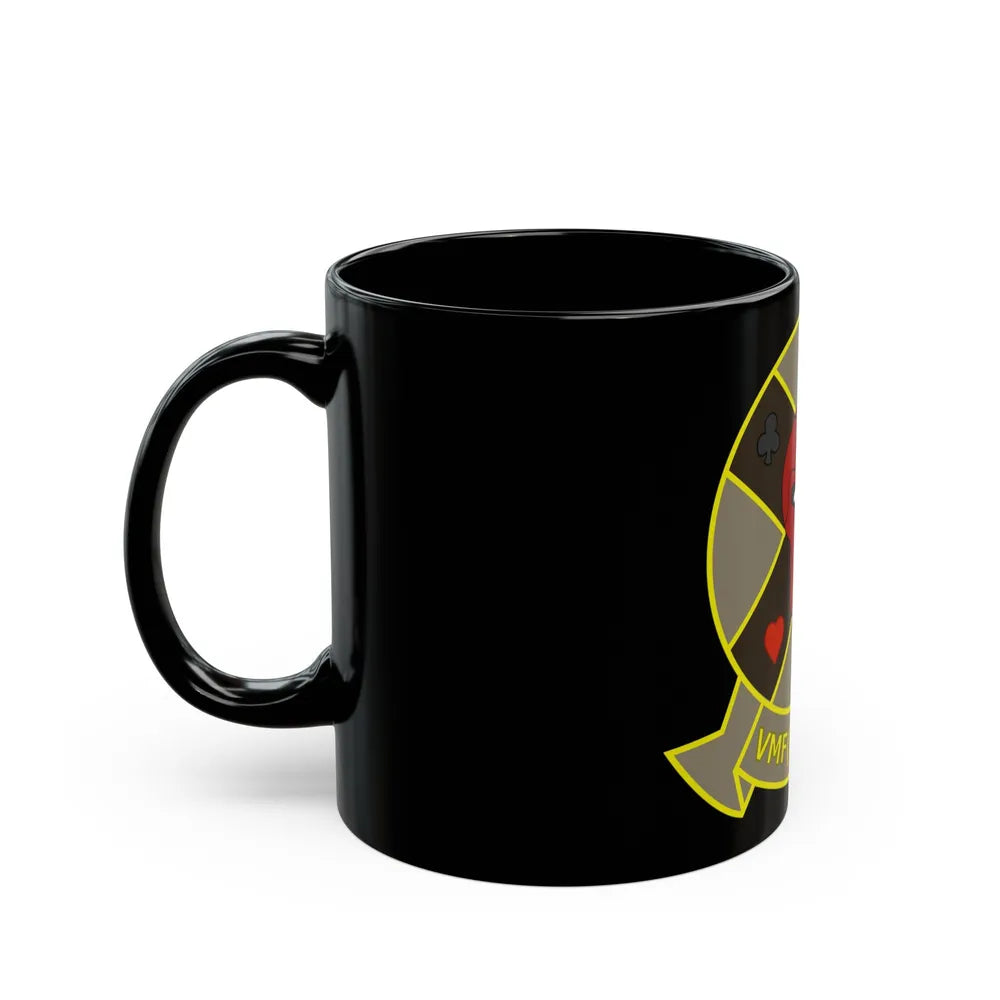 VMFAW 114 Death Dealers (USMC) Black Coffee Mug-Go Mug Yourself