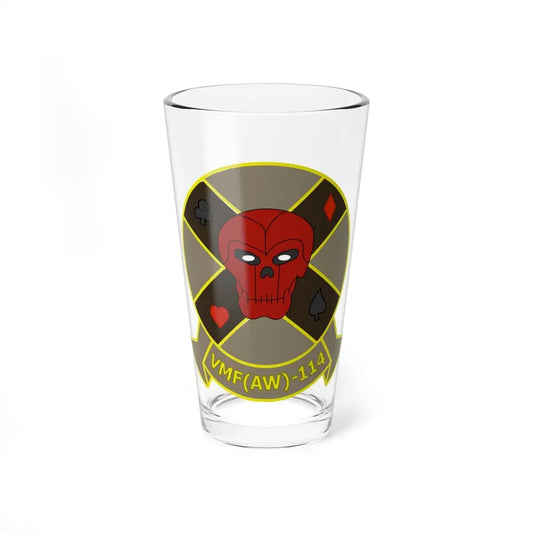 VMFAW 114 Death Dealers (USMC) Pint Glass 16oz 16oz - Go Mug Yourself