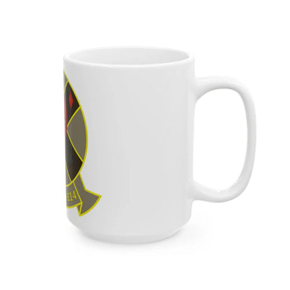 VMFAW 114 Death Dealers (USMC) White Coffee Mug-Go Mug Yourself