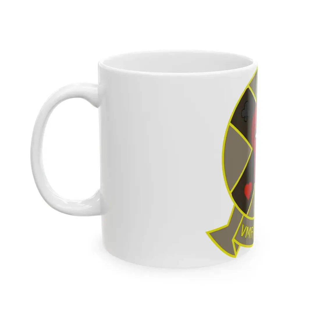 VMFAW 114 Death Dealers (USMC) White Coffee Mug - Go Mug Yourself