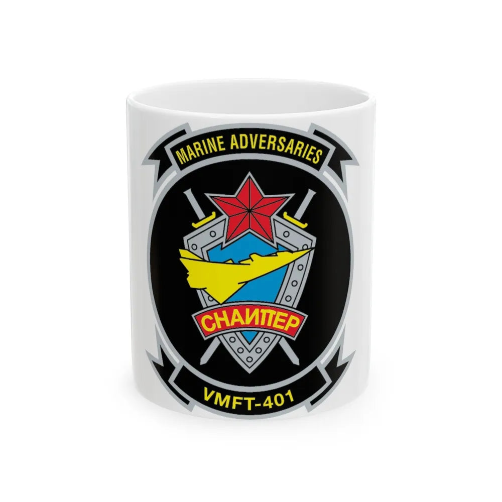 VMFT 401 (USMC) White Coffee Mug-11oz-Go Mug Yourself