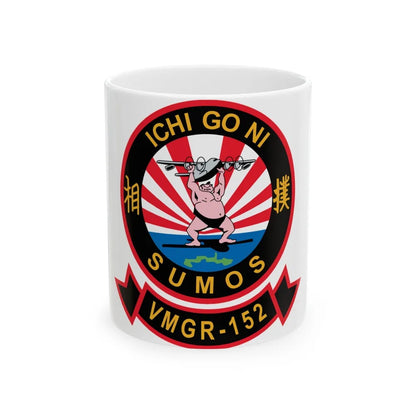 VMGR 152 Sumos ICHI GO NI (U.S. Navy) White Coffee Mug-11oz-Go Mug Yourself