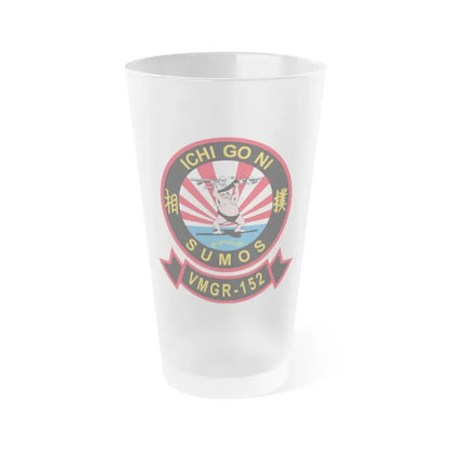 VMGR 152 Sumos ICHI GO NI (U.S. Navy) Frosted Pint Glass 16oz Default Title - Go Mug Yourself
