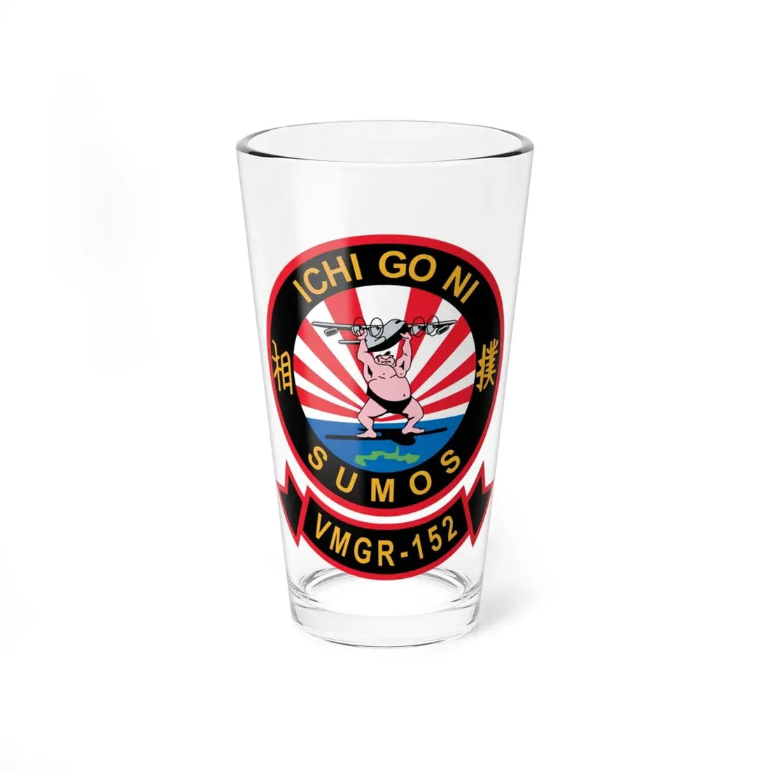 VMGR 152 Sumos ICHI GO NI (U.S. Navy) Pint Glass 16oz 16oz - Go Mug Yourself