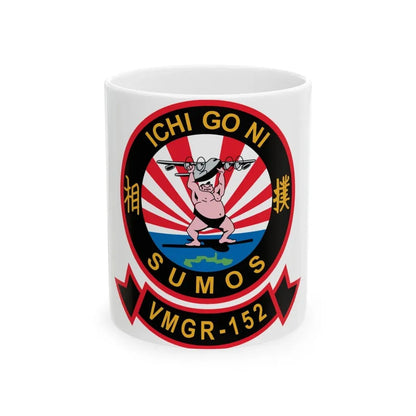 VMGR 152 Sumos ICHI GO NI (U.S. Navy) White Coffee Mug 11oz - Go Mug Yourself