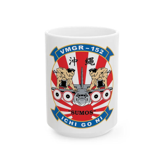 VMGR 152 Sumos (USMC) White Coffee Mug-15oz-Go Mug Yourself