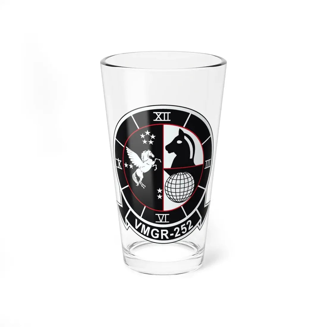 VMGR 252 (USMC) Pint Glass 16oz 16oz - Go Mug Yourself