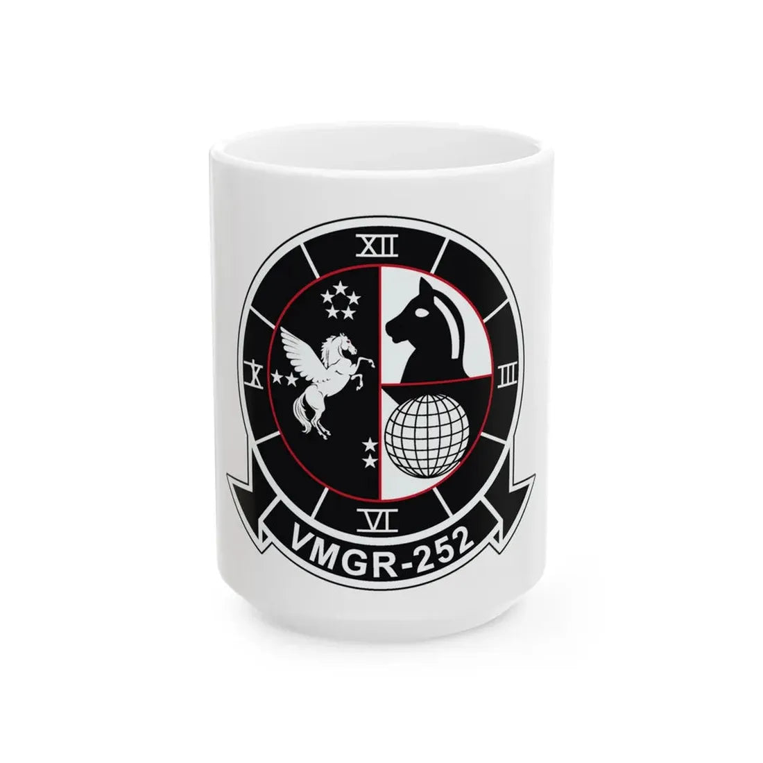 VMGR 252 (USMC) White Coffee Mug 15oz - Go Mug Yourself