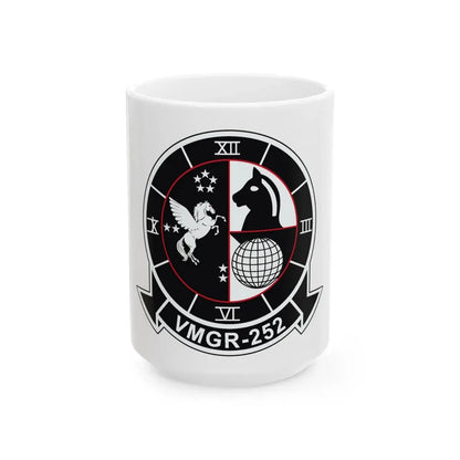 VMGR 252 (USMC) White Coffee Mug 15oz - Go Mug Yourself