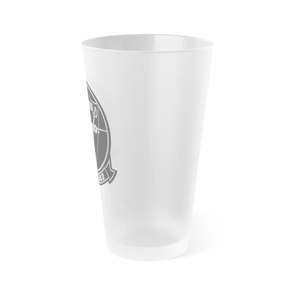 VMGR 352 Raiders (USMC) Frosted Pint Glass 16oz-Go Mug Yourself